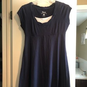 BASS cotton knit Blue dress